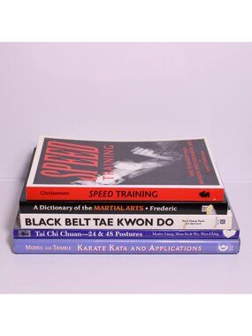 Lot of 5 VTG Martial Arts Books - Karate, Tae Kwon Do, Tai Chi Chuan, & More